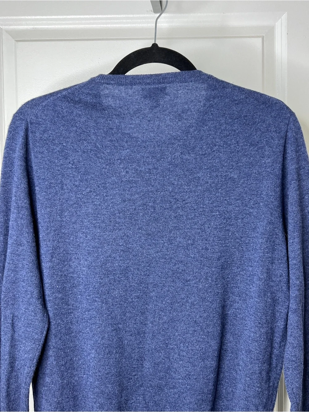 J.Crew 100% Italian Cashmere Crewneck Sweater Heather Blue Size Small
